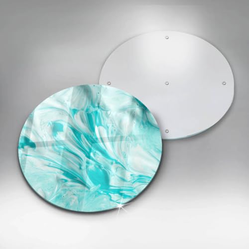 Planche à découper 40cm multifonctionnelle résistante à la cuisson avec motif peintures abstraction