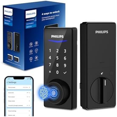 Schlage BE489WB GRW 622 Encode WiFi Deadbolt Smart Lock, Keyless Entry ...