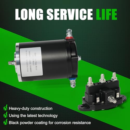 Image of LEAPTREND 045-167567 Hydraulic Pump Motor with Dual-Polarity Reversing Solenoid 118246 Compatible with Lippert Component Leveling System 167576 Arrowhead 430-24001 Bosch F000MM0809