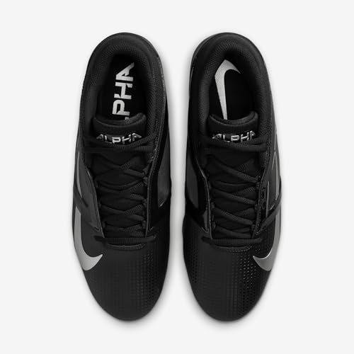 Nike Alpha Menace 4 Pro Football Cleats (FD7037-002, Black/Metallic Silver)4
