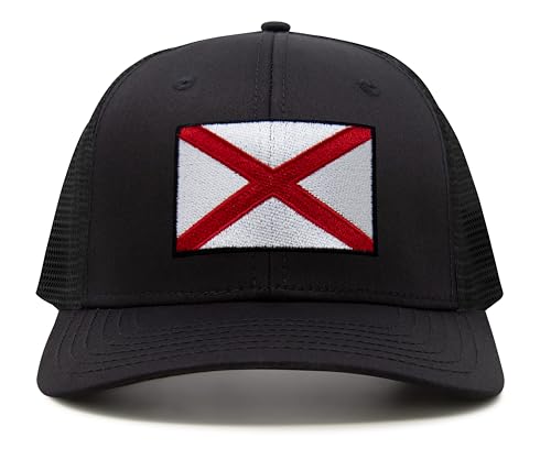 Image of International Tie State Hat for Men and Women, Adjustable Snapback Trucker Baseball Cap with Embroidered Patch