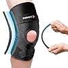 Zamst ZK-Protect Knee - Ginocchiera per Stabilizzazione legamenti anteriore LCA, laterale LCL e mediale LCM, sostegno articolazione, menisco e rotula - Basket, Sci, Volley, Calcio e altri sport (M)