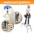 LEADALLWAY Aluminum Work Platform Step Ladder, 440 Lbs Capacity, Silver