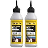 Stanley Marine-Grade Polyurethane Wood Glue -2X6.8 Fl. Oz. - Superior Water-Resistant & High Strength Adhesive for Boaters - 2 Pack