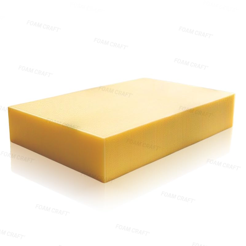 FOAM CRAFT® Orthopedic Memory Foam for Dog Beds & Mattress Topper | 100% Visco elastic Memory Foam Cut to Size for Sofa Cushions & Chair Pads, Patio Furniture & bed pillows (60 x 200 cm, 10cm Thick)