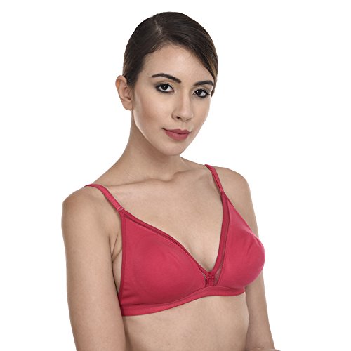 Image of Wirefree Non-Padded Teenager Backless Bra Panty Set for Women /Girls.