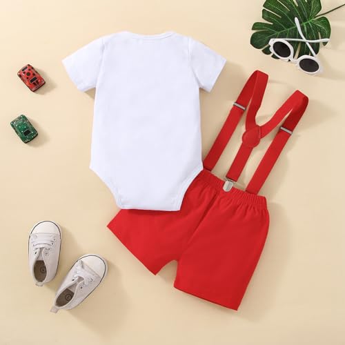 1st Birthday Outfits boy mr onederful birthday Cake Smash Clothes Set Short Sleeve Bow Tie Romper Pants Set3