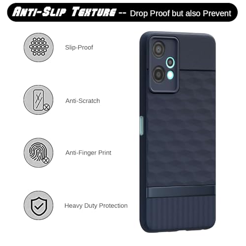 Image of Shockproof Case for OnePlus Nord CE 2 Lite 5G | Full Camera Protection | TPU Flexible Back Cover for OnePlus Nord CE 2 Lite 5G (Steel Blue)