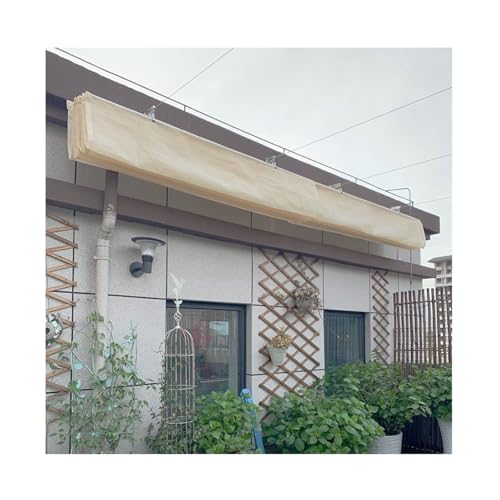 Bâche de rechange pour auvent rétractable facile à installer sur terrasse