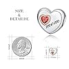 FOREVER QUEEN Amour Pendentif à breloque maman Fit Bracelet en argent sterling 925 Coeur d'amour Perle de breloque pour maman pour Bracelet #2