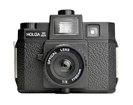 HOLGA 120GCFN Plastic Medium Format Camera Built-in Flash Glass Lens, Black (296120)