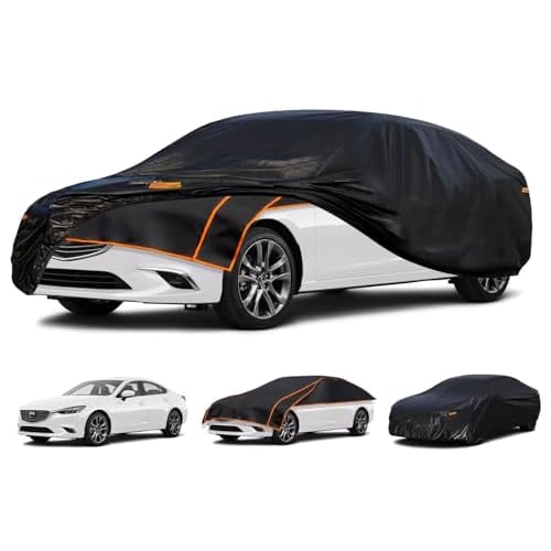 Kayme Padded Hail Protector Car Cover Custom Fit for Mazda 6, Anti Hail Blanket with Multilayer Thickened Design, Hail Proof & All Weather Outdoor Wat