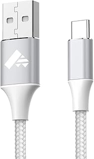 USB C Cable 6FT Type C Fast Charging Cable Nylon Braided Type C Cable for Samsung Galaxy S21 S20 S10 S9 S8 A40 A50 A70 A20e S20 Fe Plus A90 A3 A5,LG OnePlus Moto Huawei etc