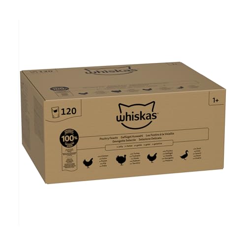 Whiskas 1+ Natvoer - Gevogelte - Selectie