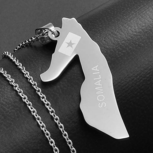 Pendentif Somalie finement ciselé, un bijou de pays à la finition élégante