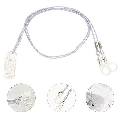 VILLCASE 1 Conjunto de Presilha para Aparelhos Auditivos Suporte Bte Corda Anti-Perda Portátil Corda