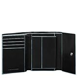 Piquadro Blue Square Monedero, 0.65 Liters, Negro (Nero)