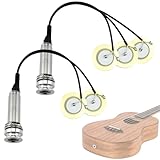 SATUY 2 Pcs Piezo Pickups Transducer | 3-in-1 & 2-in-1 Pickup Combo | Self-Adhesive Piezo System | Acoustic...
