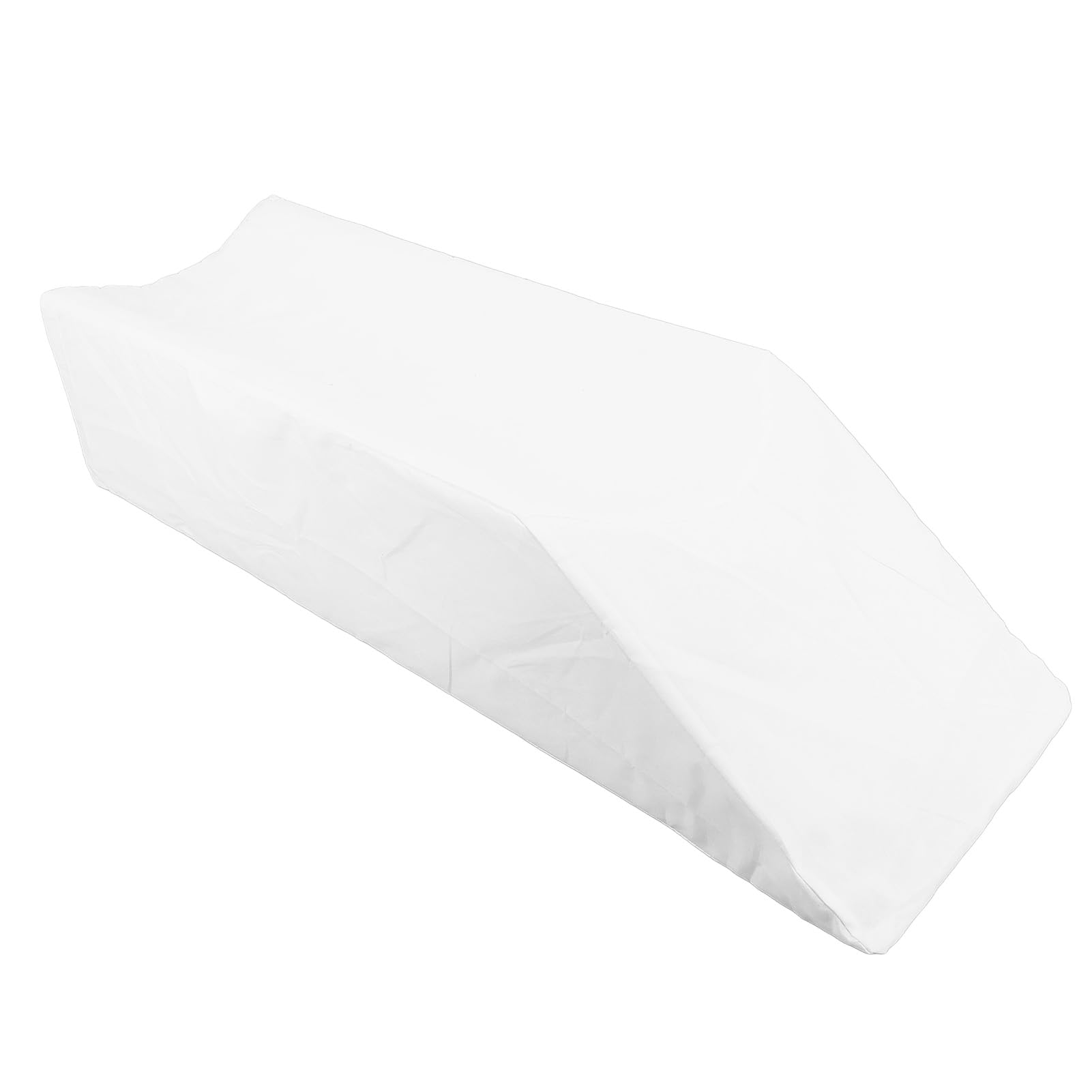 Fyearfly Almohada de elevación de piernas, ergonómica, de alta densidad, en forma de U, funda extraíble, soporte para piernas, almohada de cuña, 64x20x15cm, color blanco