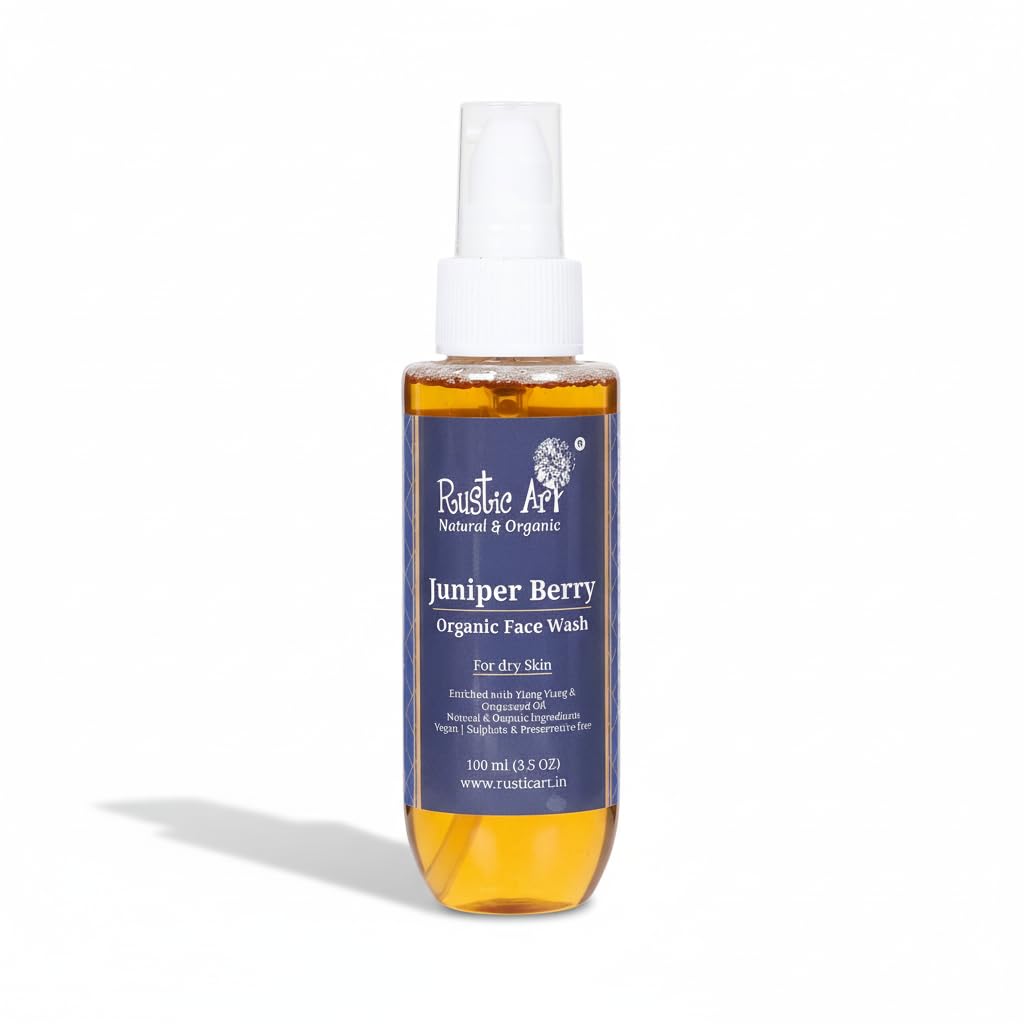 Organic Juniper Berry Face Wash For Dry Skin, 100 ml