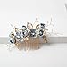 Toyvian 4 unids Rhinestone peines del Pelo Florales Nupcial Tocado Cristales Diadema...