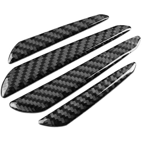 PANYI 4 Pack Carbon Fiber Door Protector, Bumper Edge Protector, Door Crash, Scratch Resistant Trim, Car Universal Cover
