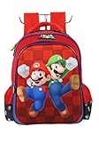 Mochila Costas Escolar Super Mario Bros Licenciada New - Mario (Preto)