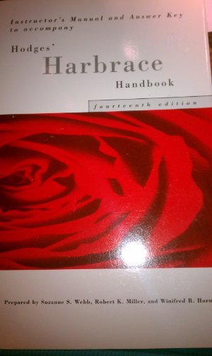 HARBRACE COLLEGE HANDBOOK IM 0155064436 Book Cover