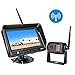 Produktbild Digital kabellos Rückfahrkamera Funk Set, IP69K wasserdichte nachtsicht drahtlos Rückfahr Kamera + 7 '' LCD Monitor Wireless Rückfahrsystem für Wohnmobil, LKW, KFZ, Auto, Wohnwagen, Bus, etc.