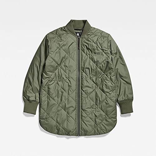 G-STAR RAW Women's Padded Bomber Collar Jacket, Green (lt Hunter B958-8165), M