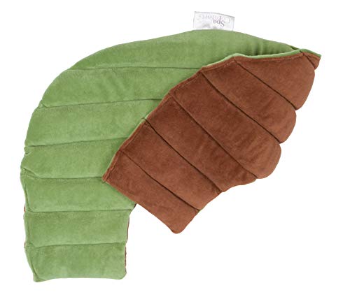 DreamTime Spa Comforts Microwaveable Shoulder Wrap with Aromatherapy, Neck Shoulder Relaxer, Hot or Cold Neck Wrap Lavender and Peppermint Herbal Stress Relief, Green/Brown