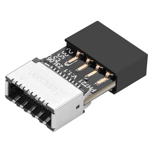 GERUI 1 st intern adapter USB 2.0 9-stifts moderkort till USB 3.1 typ E-moderkort expansionsadapter