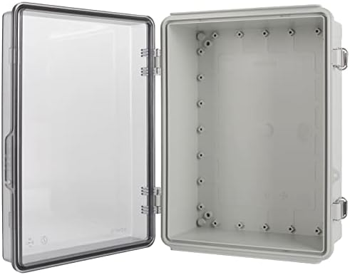 Junction Box ABS Plastic IP67 Waterproof Electrical Boxes Dustproof Universal Electrical Enclosure with Wall Bracket for Electrical Project