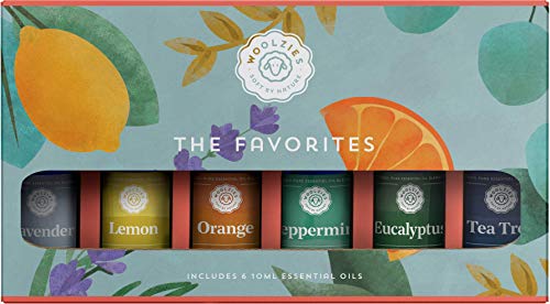 Woolzies Top 6 Essential Oil Gift Set 100% PURE NATURAL & UNDILUTED |