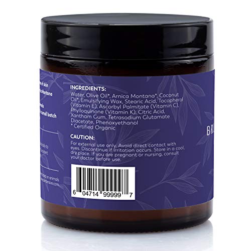 SKINTENSIVE Highest Purity Organic Arnica PlantBased Bruise Cream for