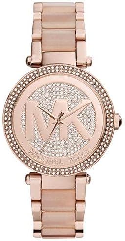 Michael Kors Parker Crystal Pave Logo 