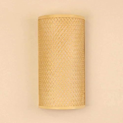 Applique murale ZR98US en lanterne tressée main, luminaire d'exception