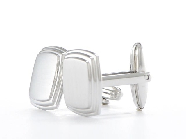 Mancuernillas para hombre acero inoxidable 15mm x 16mm miniatura 6