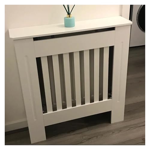 Cache-radiateur vertical blanc XL pour salon et cheminée - 4