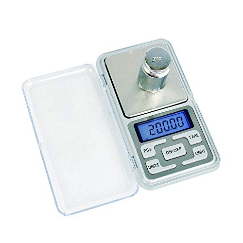 Taschenwaage, hohe Präzision, Schmuckwaage, Elektronische Grammwaage, Mini-Handywaage, kleine elektronische Waage, 200 g/0,01 g, 500 g.