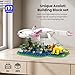 MIAMIACITA Axolotl Toy Building Set, Axolotl Doll Figures with Grass and River Scenery Accessories Building Kits, Axolotl Toys A Gift for Kids, Boys and Girls Ages 6 and Up