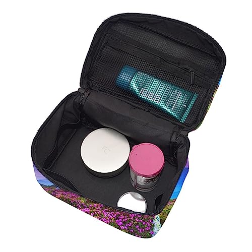 Trousse de maquillage de voyage à rayures pour valise bien rangée - 4