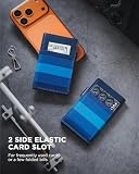 VULKIT Etui na karty dla mężczyzn i kobiet, z ochroną RFID, portmonetka Slim, etui na karty Bifold, etui na karty kredytowe z zamkiem magnetycznym, Minimalistyczny