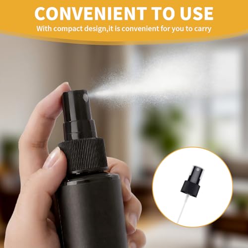 20 Pieces Spray Bottle Tops Replacement, Spray Nozzle for Bottles, Sprayer Bottle Top with 6.69in Dip Tube for Toner, Perfume, Essential Oil, Cleaning Solutions (24/410 Cap Size, Black)4