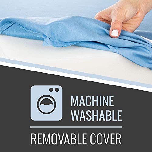 Dmi Leg Elevation Bolster Pillow For Ankle And Knee Support, Leg Elevation, Back, Lumbar And Neck Pain Relief, 30 Degree Angle, 17 X 10 X 7 Inches, Blue #TOP3