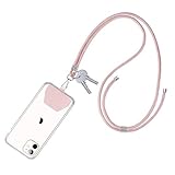 CE-Link Llavero con Cordón con Cuerda Cadena de Teléfono Celular Universal de Movil con Colgante en el Cuello para iPhone/Samsung/Huawei/Xiaomi/OnePlus/ - Oro Rosa 2