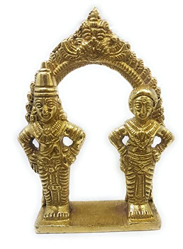 Vithoba Vitthala Panduranga Rukmini Dwarkeshvari Vaidarbhi Bhaishmi Rakhumai Messing Metallstatue Skulptur für Gesundheit Reichtum Wohlstand und Glück Cover