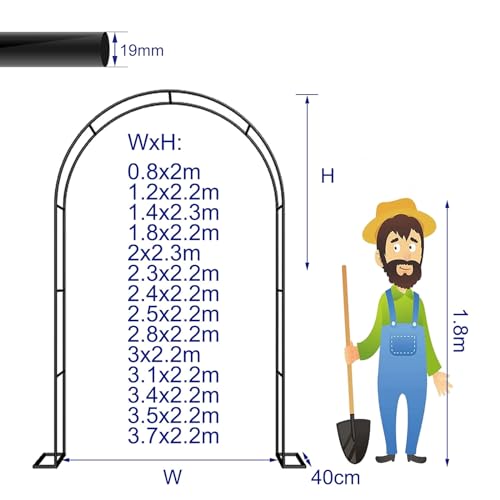 Arche de Jardin en métal à haute résistance mécanique pour aménagement durable - 2