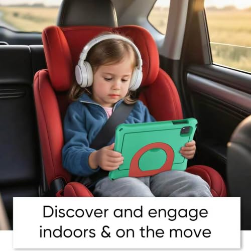 Image of JIKOCXN Kids Tablet, Android 16 Tablet for Kids 10 inch Octa-Core with Case, 24GB RAM 64GB ROM 1TB TF Card Expandable for Toddler Children, Parental Control, Dual Camera, BT5.0, WiFi, Gift (Green)