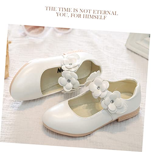 GALPADA Comfortable Sole Shoes for Boys and Girls Fashion Flower Pattern Girls Children Shoes White Size 29 Eu28.5 1.5 Uk114